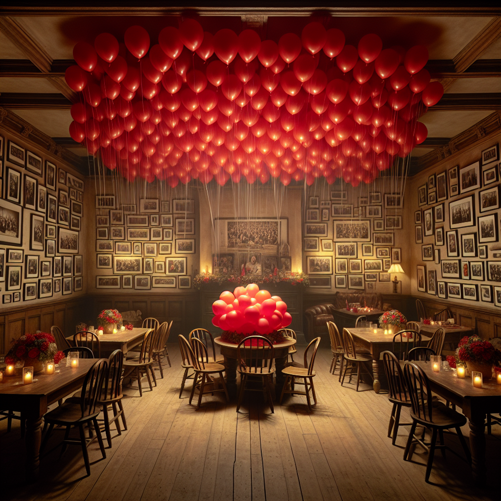 Depict a room that is adorned in a realistic birthday theme. The air is dense with feelings of camaraderie and reminiscence. One of the key features of this spectacle is, undoubtedly, a cluster of red balloons bobbing happily near the ceiling giving off a warm, cheerful glow that serves as a symbol of affection and festivity. The walls are decorated with multiple frames that capture timeless memories with best friends, which evoke a feeling of nostalgia. The room exudes an atmosphere permeated with love, which is evident in the eyes of those gathered within its premises, honoring the enduring bonds that persist through the many milestones of life.
Generated with these themes: Red, Baloons, Love, Memories, and Best friends.
Made with ❤️ by AI.