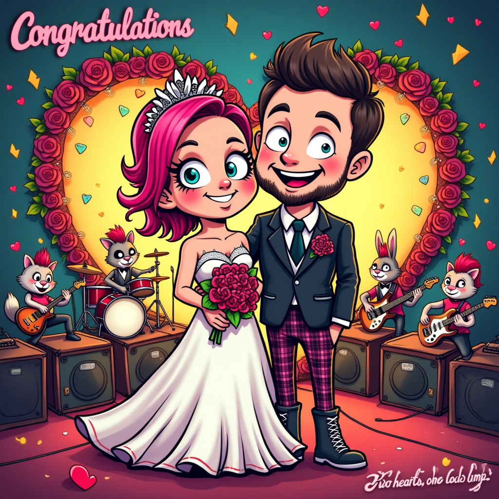 Punk rock music, and Wedding Card