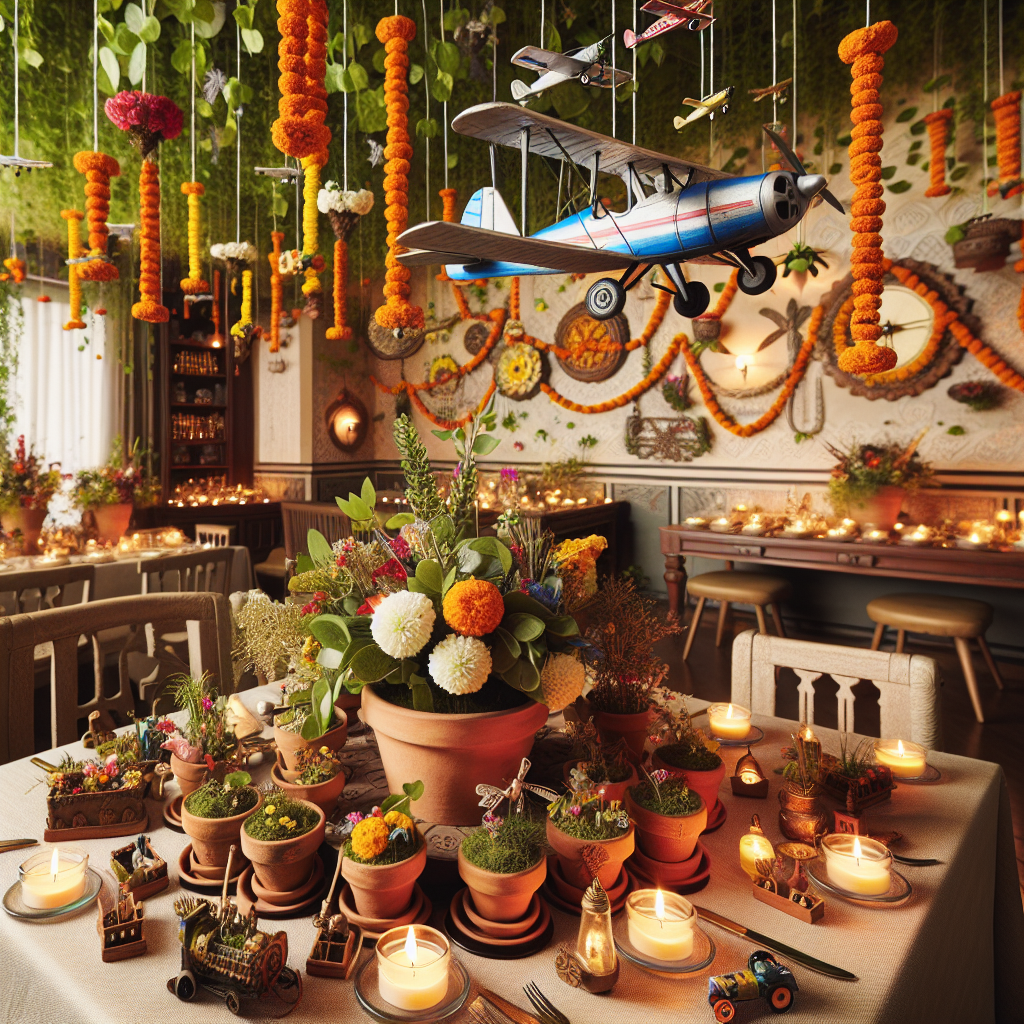 Pilot, Gardening, and Indian food Birthday Card