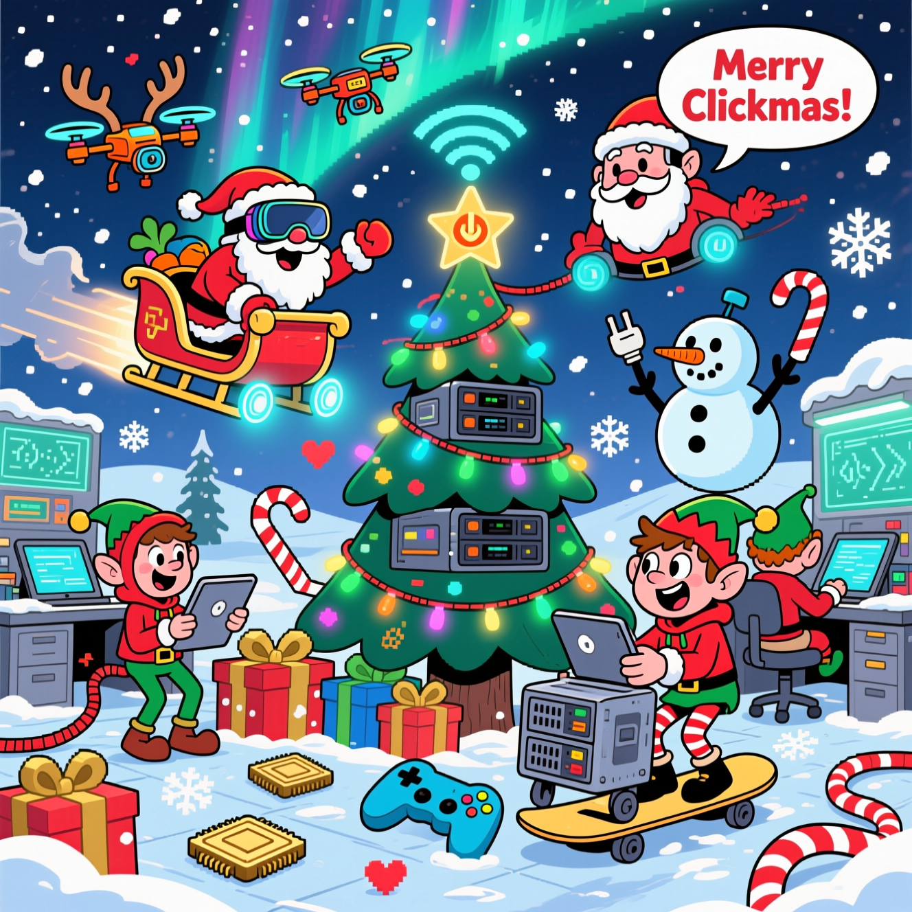 Technology, and Christmas Card