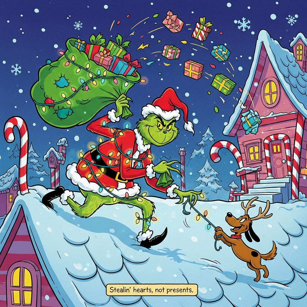 The movie How the Grinch Stole Christmas, and Christmas Card