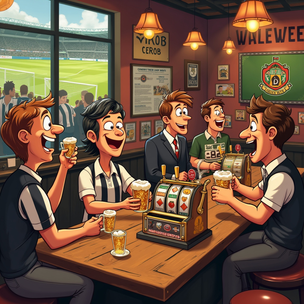 Beer , Slot machines, and Newcastle united Birthday Card