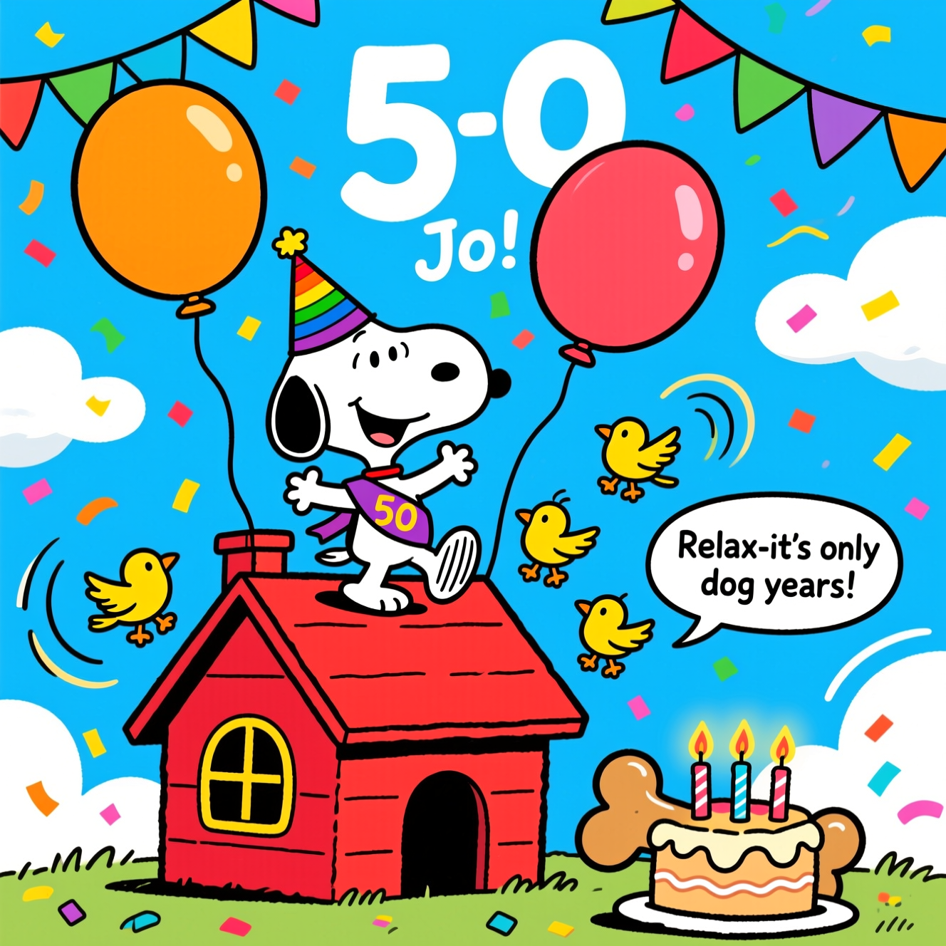 Snoopy, and Birthday Card