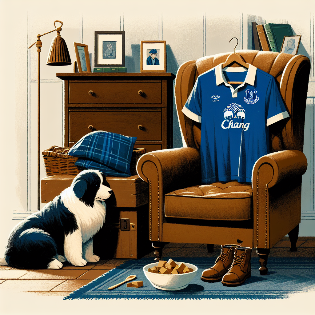 Everton, Tofu, and Old English sheepdog Fathers-day Card