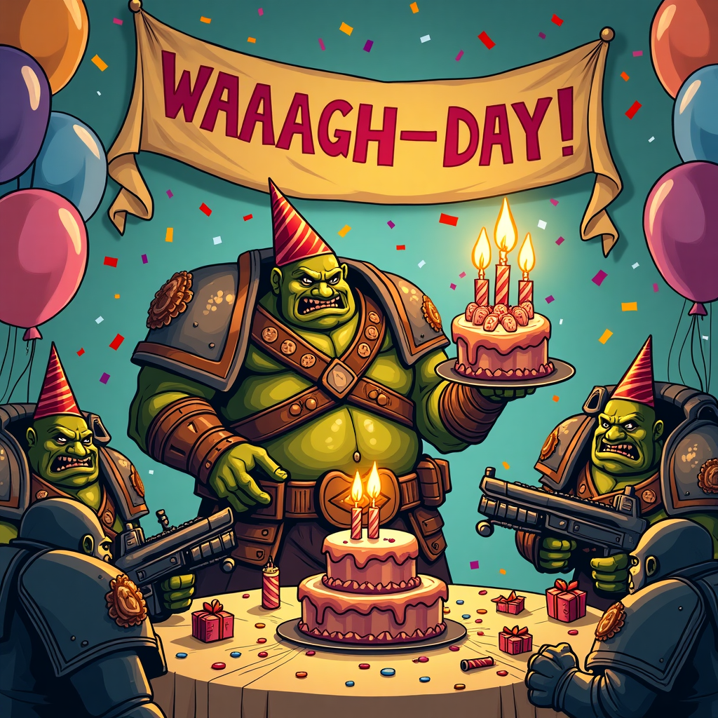 Warhammer 40k Birthday Card
