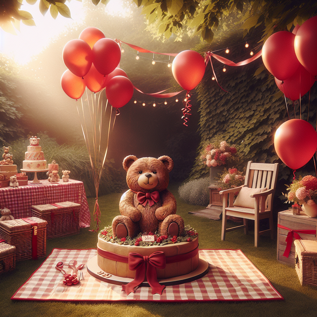 Winnie The Pooh, and Red Birthday Card