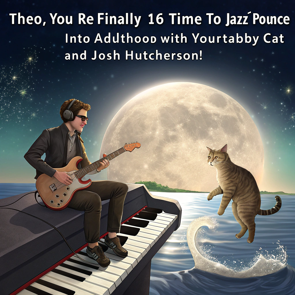 Josh Hutcherson, Tabby cat, Music, and 16 Birthday Card