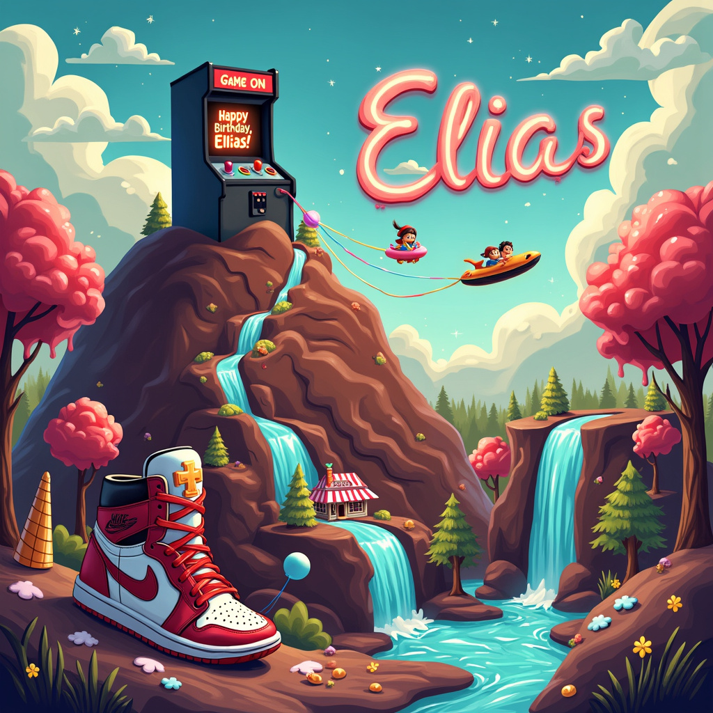 Gaming, Prime drink, Chocolate ice cream, and Air jordans Birthday Card