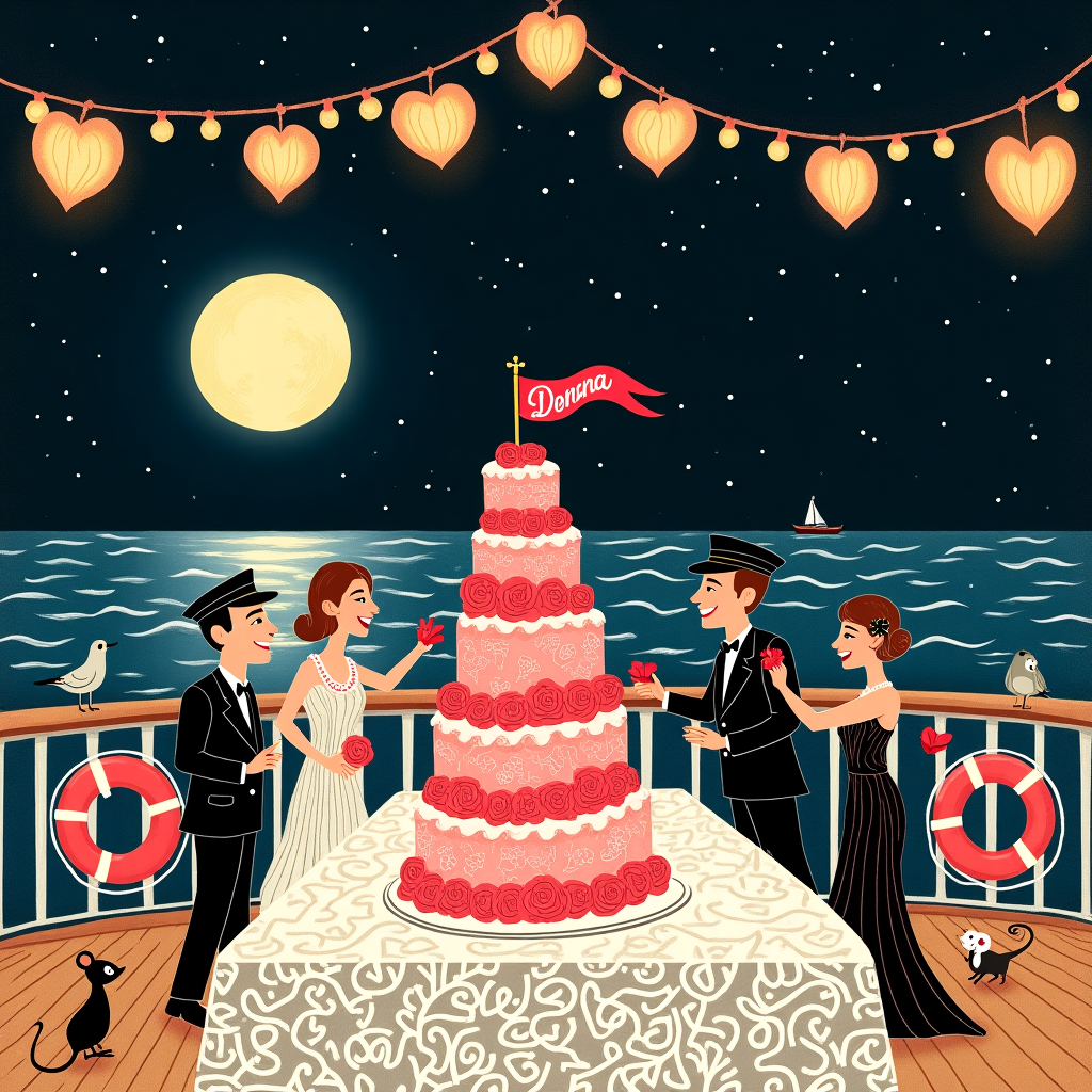 Cruise Ship Valentines-day Card