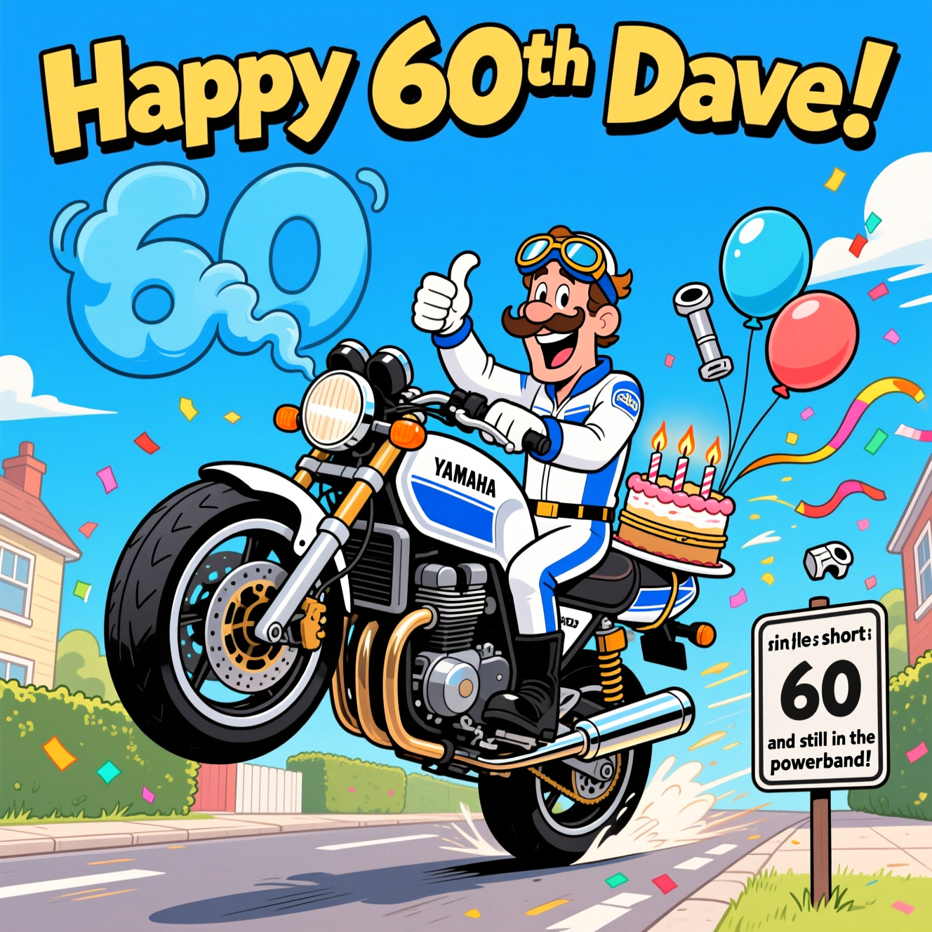 Yamaha RD350LC, and Birthday Card
