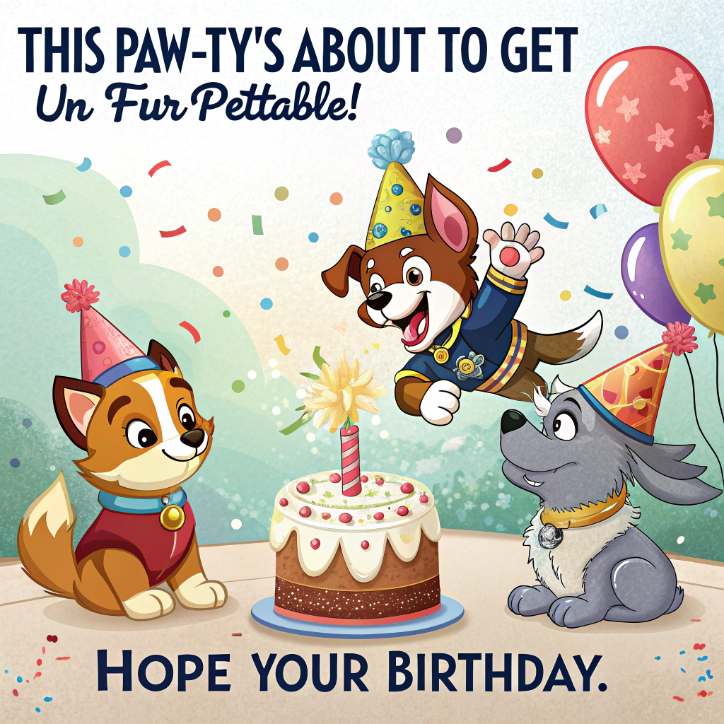 Paw patrol Birthday Card