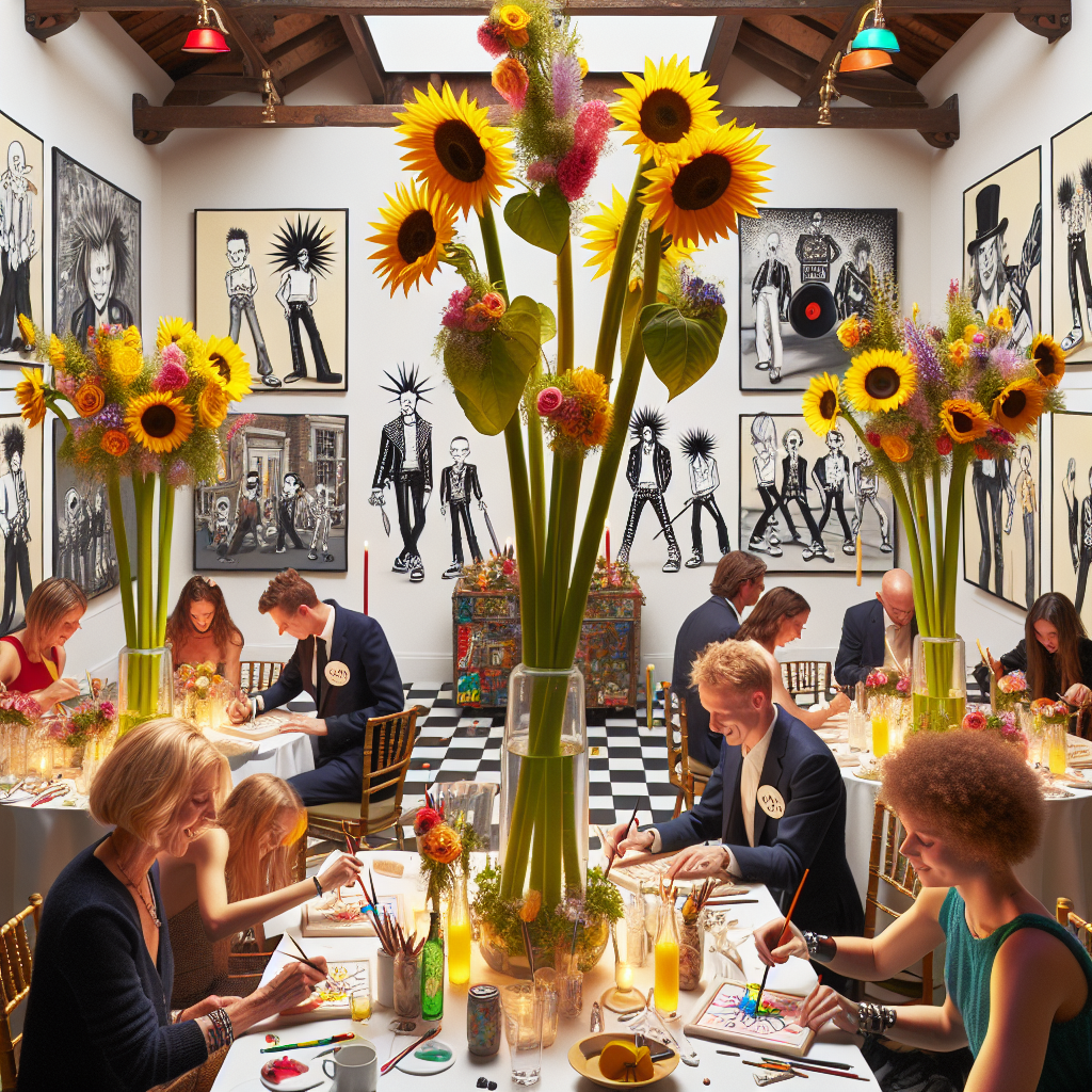 Sunflowers, Punk rock, Art, and Bands Birthday Card