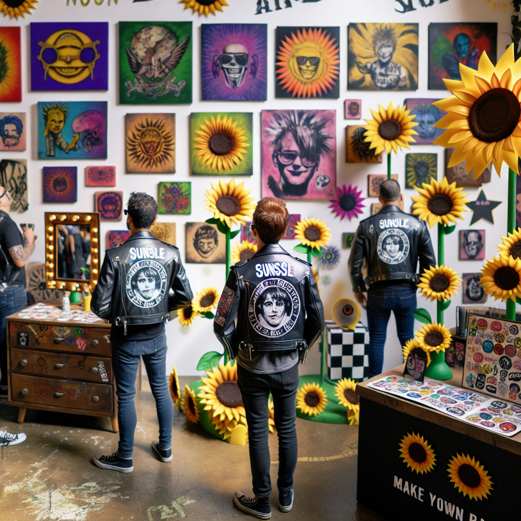Imagine a unique birthday venue where the aesthetics of punk rock culture and art combine. Sunny sunflowers are scattered throughout the space, adding a soft touch to the edgy environment. Visitors wearing leather jackets and temporary tattoos embody the punk rock theme. Distinctive band logos are transformed into colorful art which adorns the walls, and a make-your-own band t-shirt station adds a touch of hands-on fun. This celebration stands as a tactile tribute to the union of punk rock style and artistic expression, all cleverly packaged into a merry birthday atmosphere.
Generated with these themes: Sunflowers, Punk rock, Art, and Bands.
Made with ❤️ by AI.