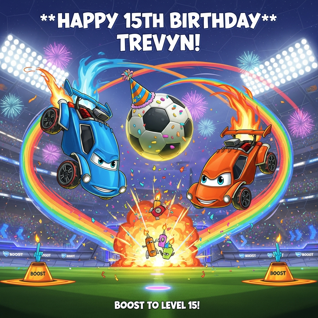 Rocket League, and Birthday Card