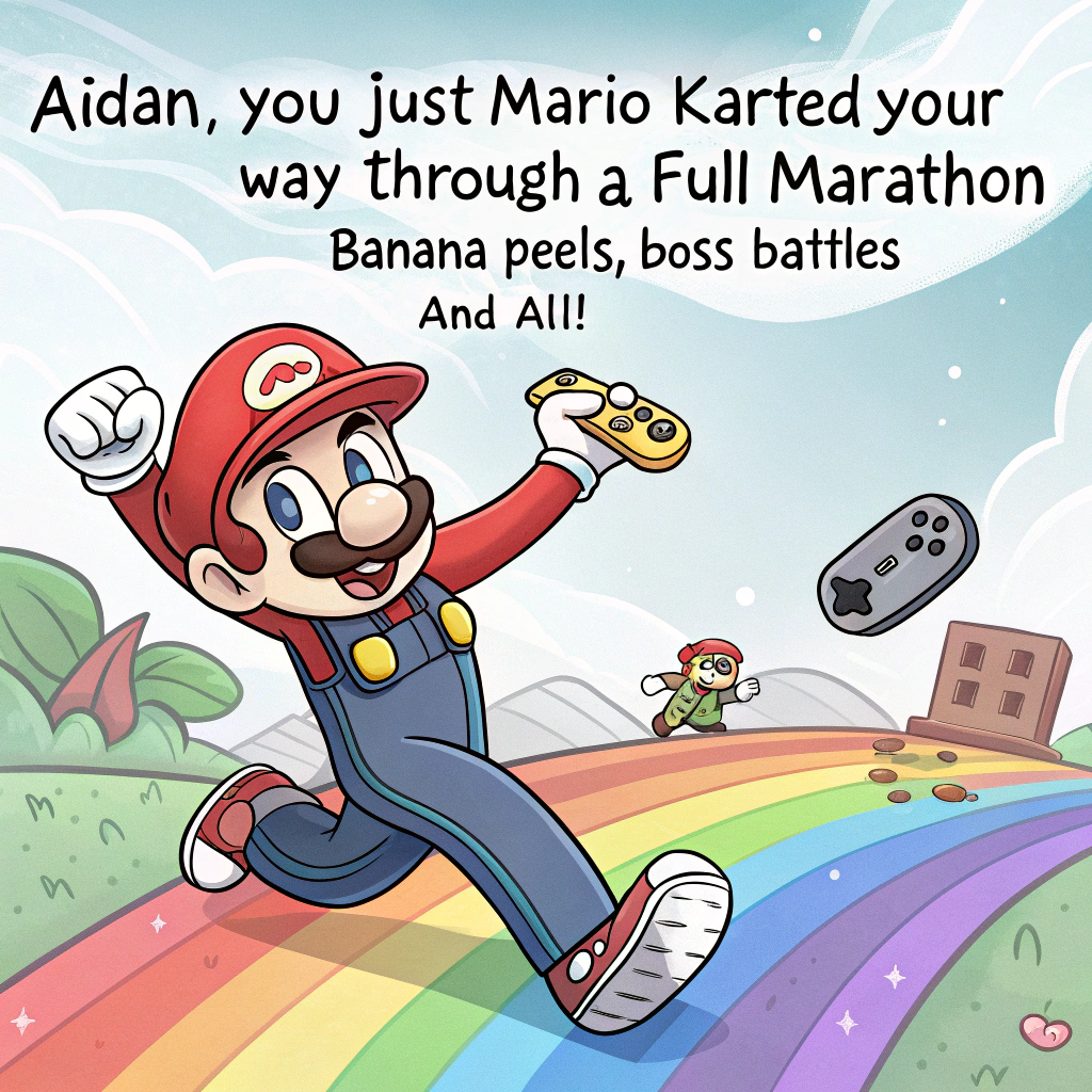 Marathon, Good luck, Gaming, and Nintendo Congratulations Card