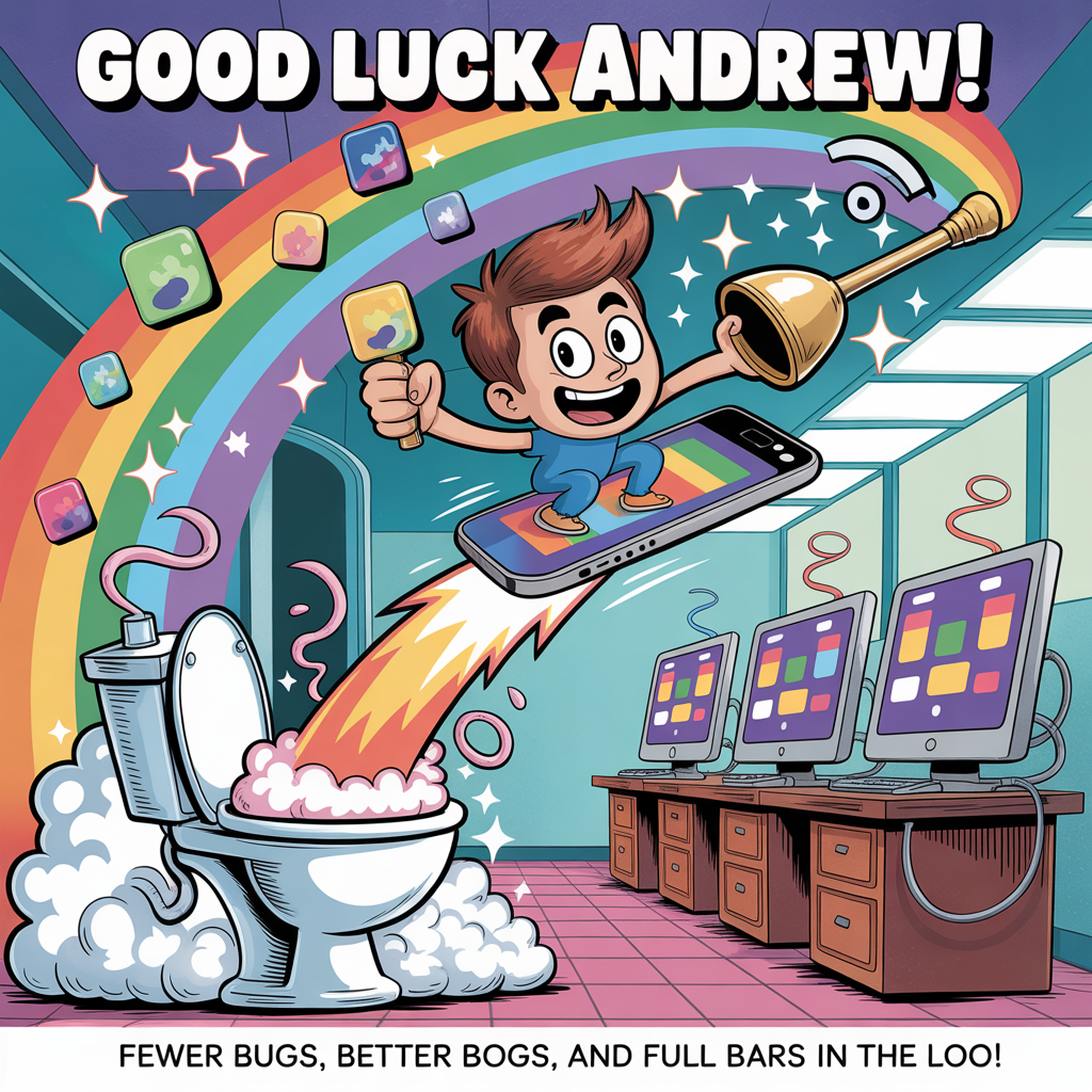 Computers, mobiles, toilets, and Farewell Card