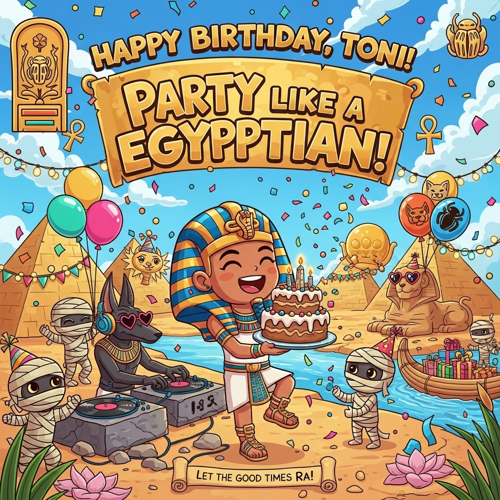 Ancient Egyptians, and Birthday Card