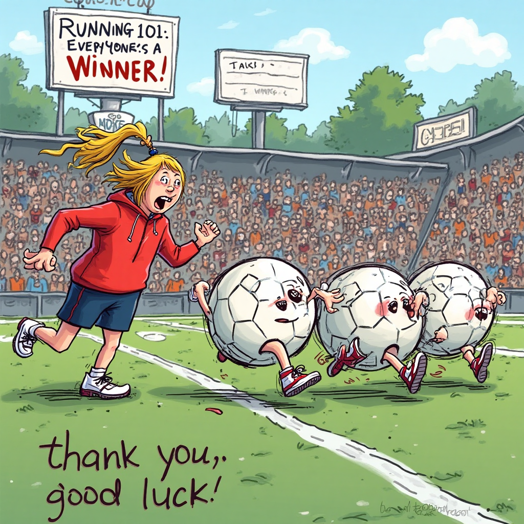Football, running, teaching, and Thank-you Card