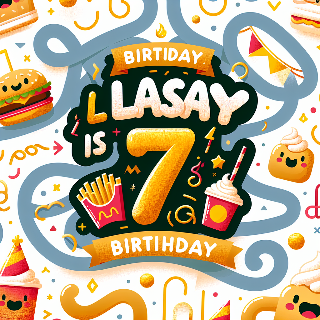 Lasay is 7.  inside out part 2 and after that mcdonald's Birthday Card