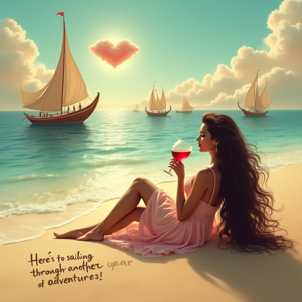 Dancing, Beach , Beach, and Birthday Card