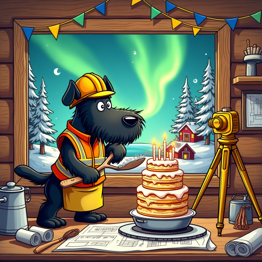 Quantity surveying, finland, black schnauzer, cooking, and Birthday Card