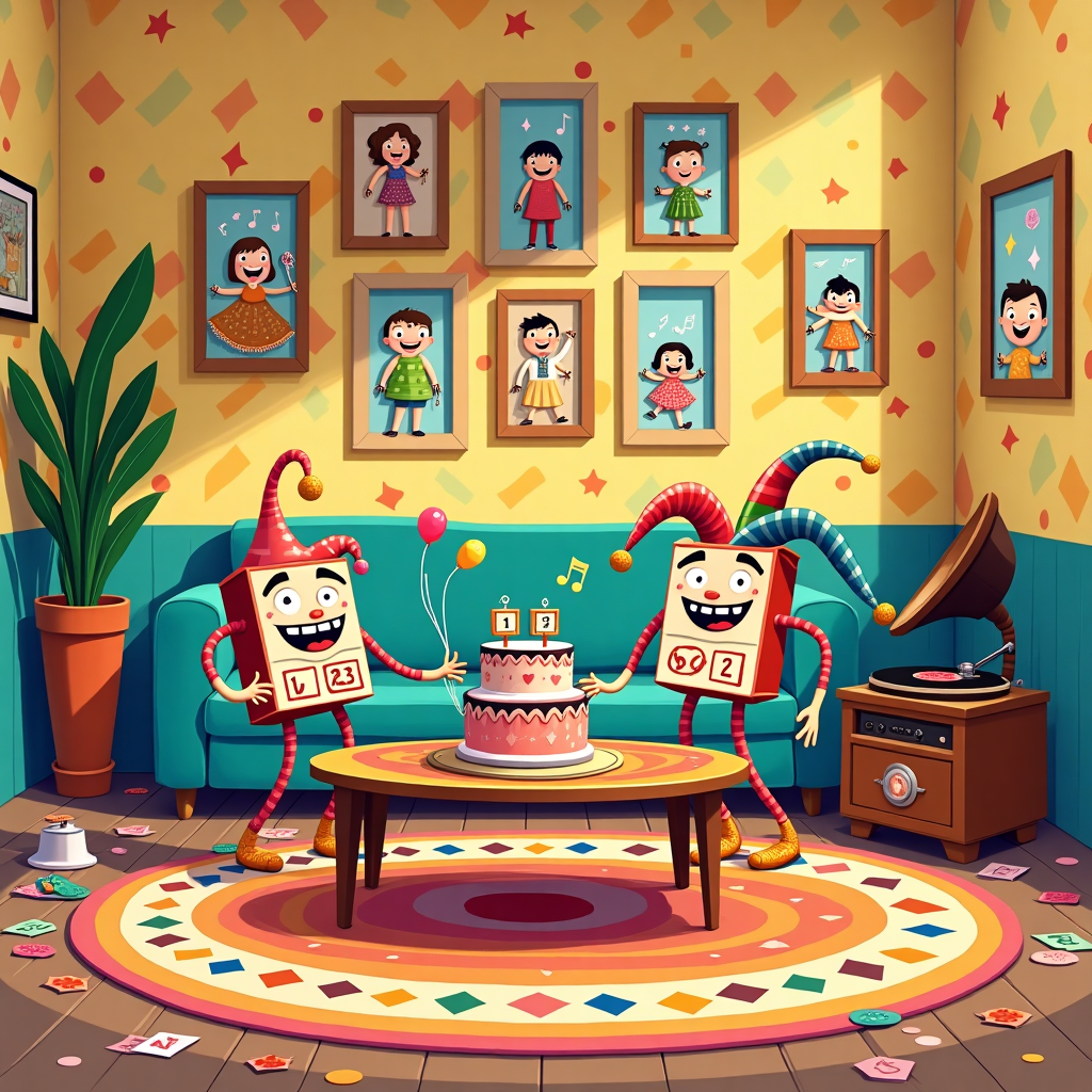 Rummikub joker tile Anniversary Card