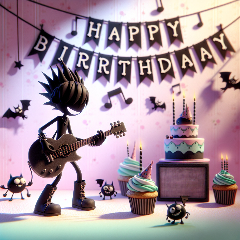 Roxette, and Heavy metal Birthday Card
