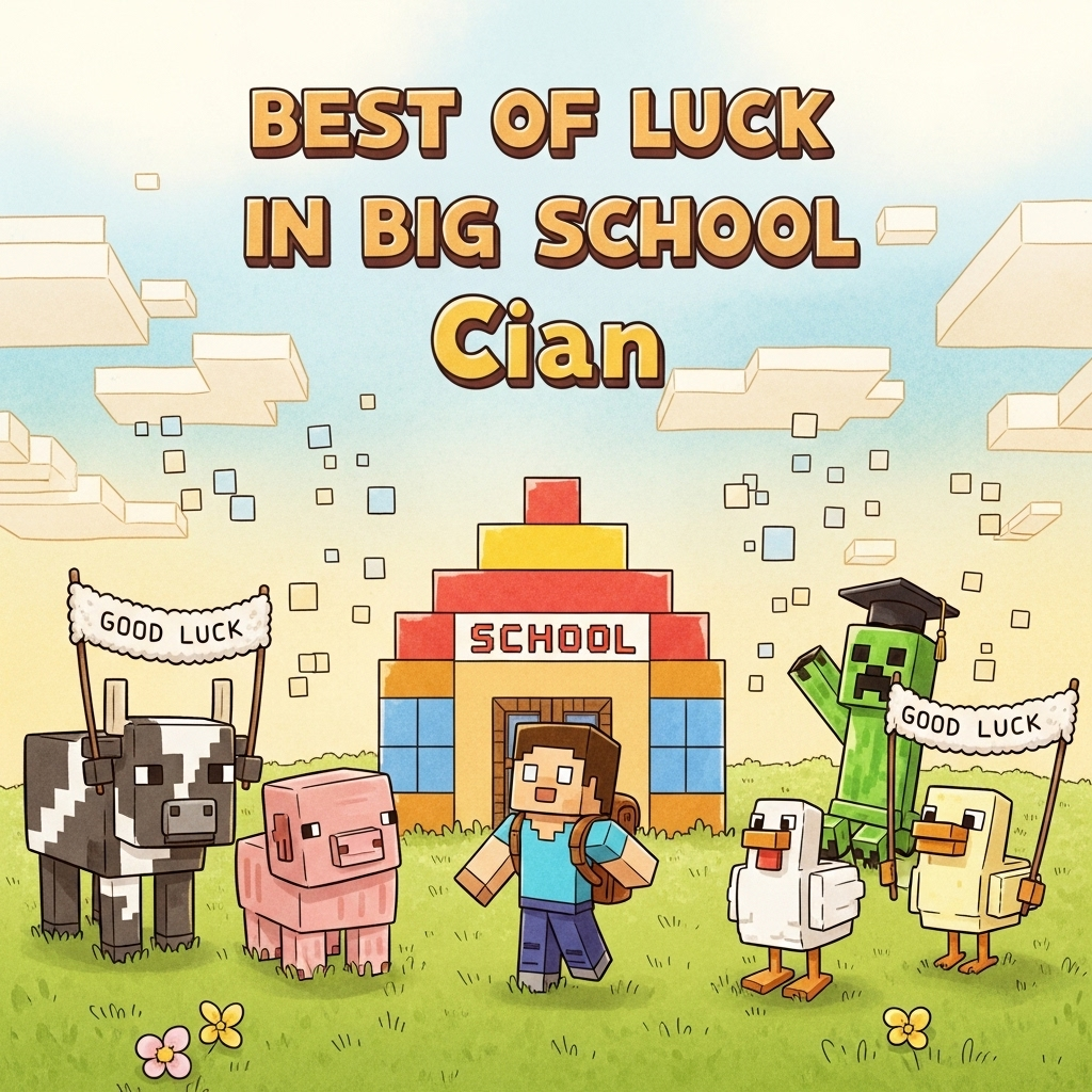 Minecraft , and Congratulations Card