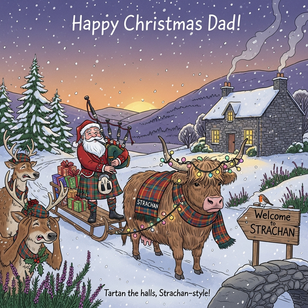 Strachan, and Christmas Card