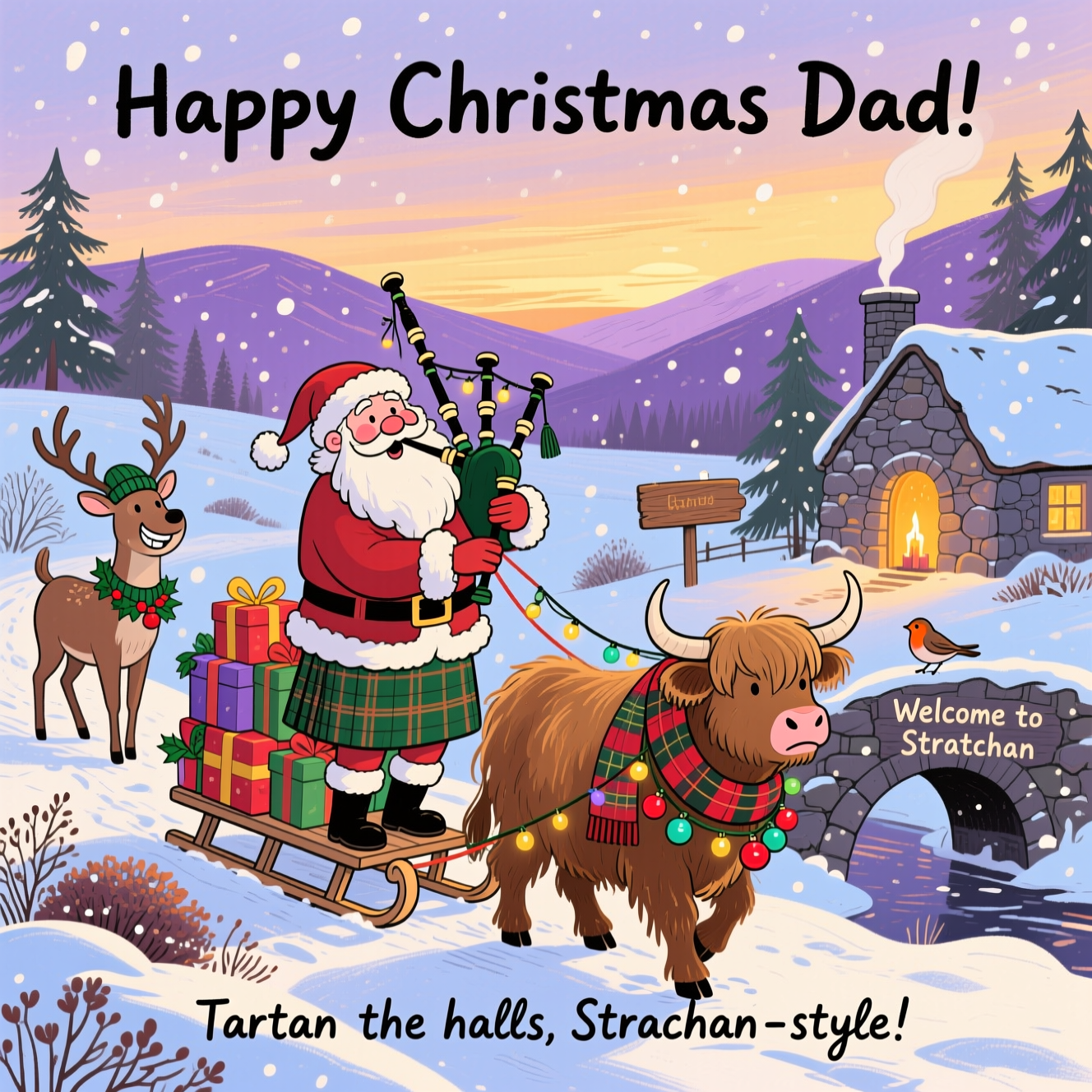 Strachan, and Christmas Card