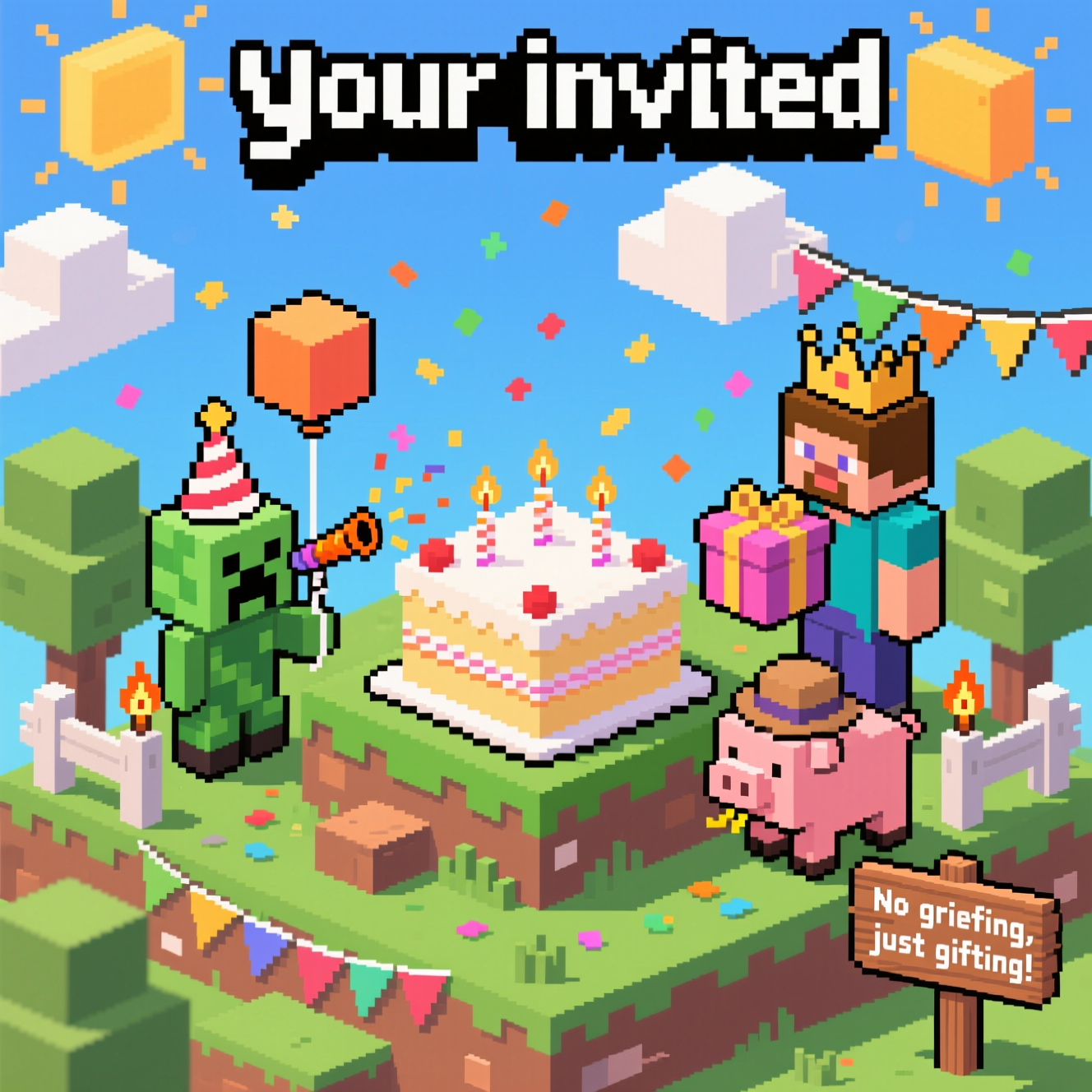 Minecraft, and Birthday Card