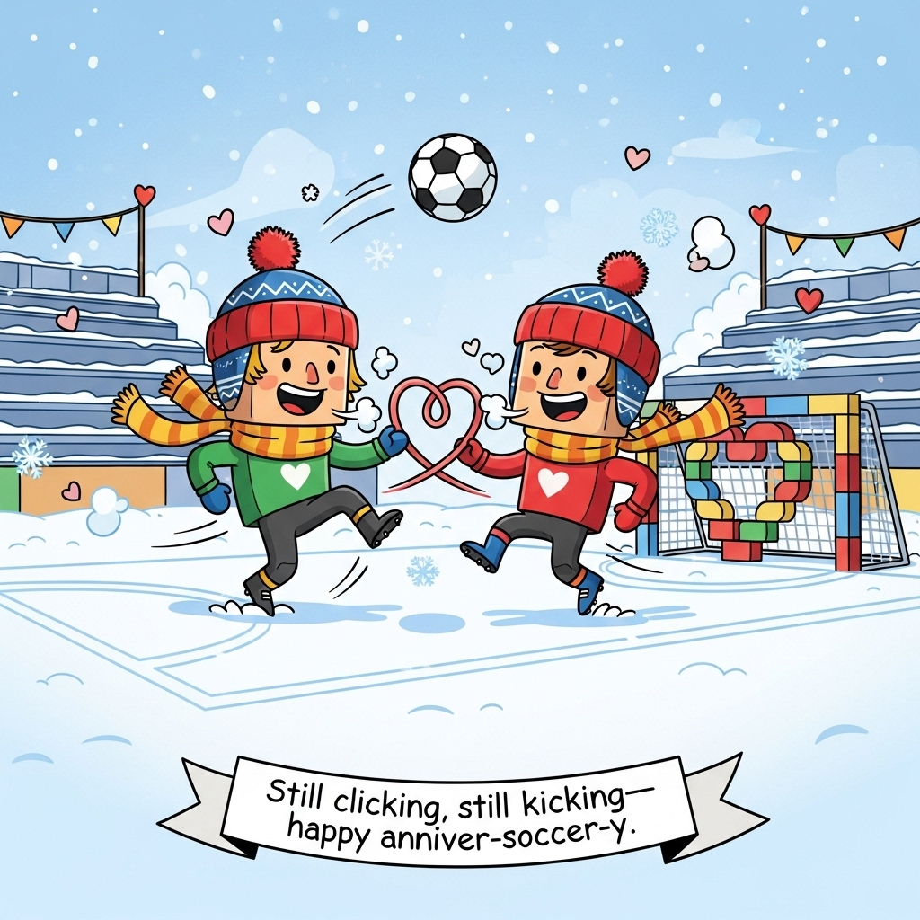 Lego vinter hat soccer, and Anniversary Card