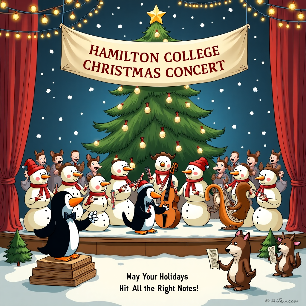 Hamilton college Christmas concert Christmas Card