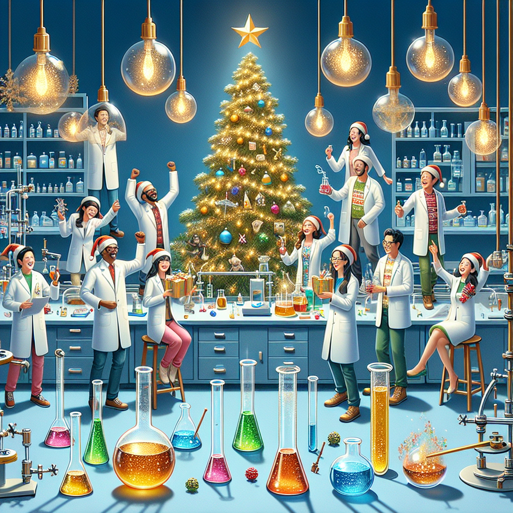 Chemistry , Trips, Smile, and Dance Christmas Card