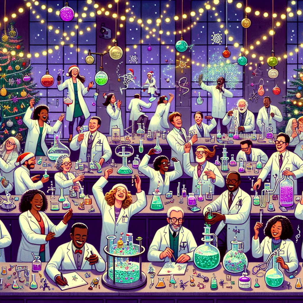 Chemistry , Trips, Smile, and Dance Christmas Card