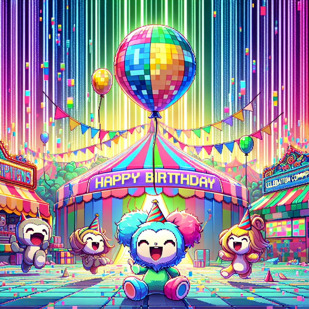 Minecraft, Pokemon, Rainbow friends, Digital circus, and Smiling critters Birthday Card