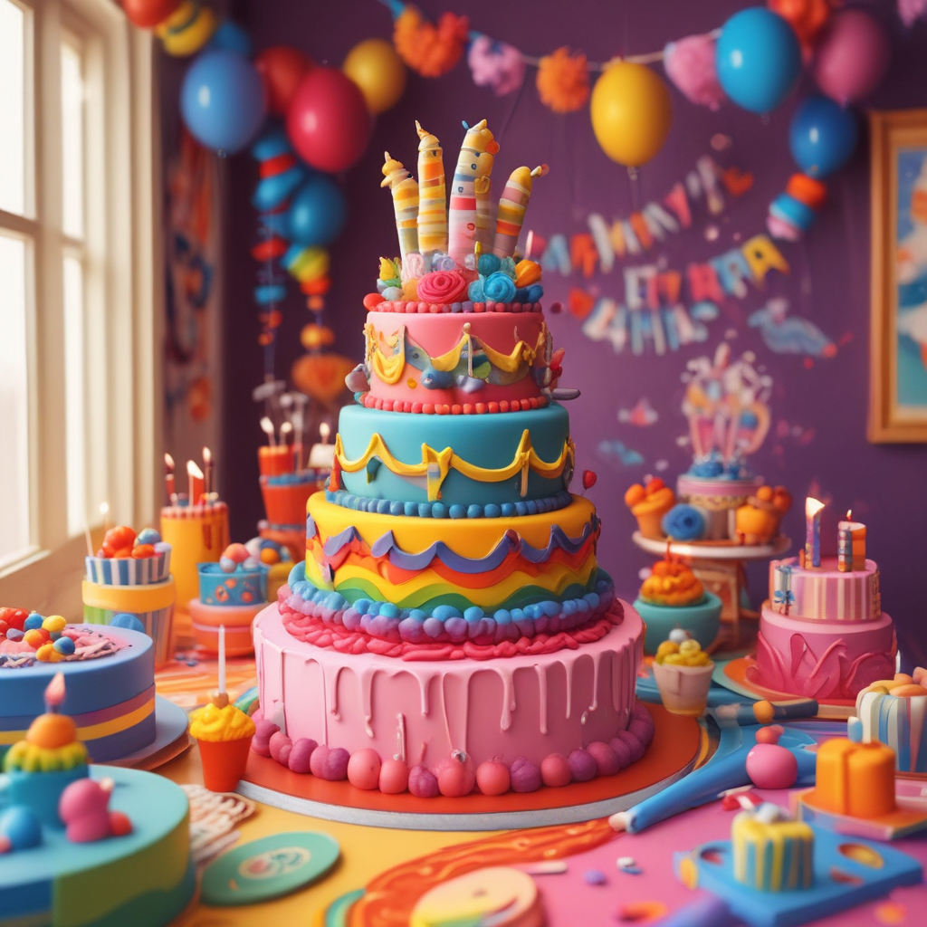 Cartoon Cute, Imagine a delightful cartoon-themed birthday setup with influences from a cherished animated series about a female warrior and her diverse group of comrades, known for its celebration of diverse sexual orientations. The room is adorned with charming decorations and motifs that represent lesbian pride, in various rainbow colors. A standout cake in the middle of the setting is aesthetically adorned with elements inspired by the appreciated series, flanked by charming caricatures of a strong character with scorpion-like features and another character with nature-based powers. Cartoon sharks roam around the scene, bringing in an element of playfulness and harmless danger to the whimsy birthday theme. Each character and object in this image is designed in a cute cartoonish style.
Generated with these themes: Shera and the princesses of power, Lesbians, Cake, Scorpia, Perfuma, and Sharks.
Made with ❤️ by AI.