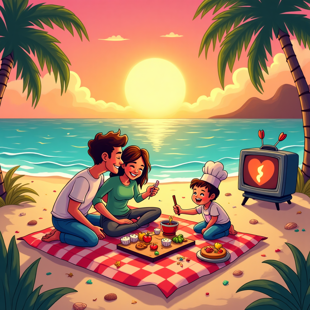 Playing board games, Playing darts, Watching tv, The beach , Our child, Cooking good food , and Anniversary Card