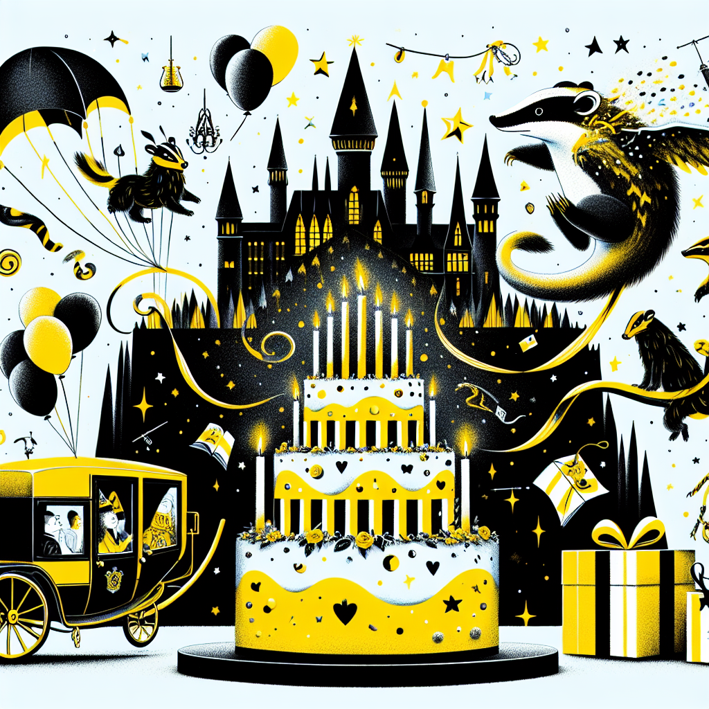 Hufflepuff, hogwarts Birthday Card