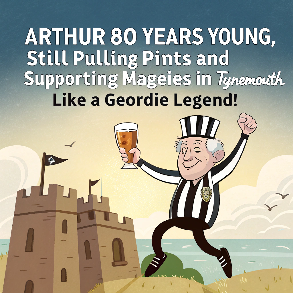 Newcastle United Football Club, Tynemouth, 80, Beer, Whisky, and Newcastle Birthday Card