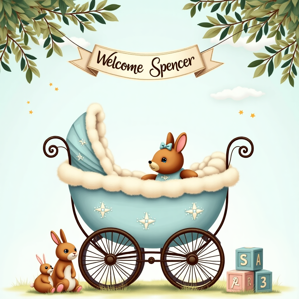 Baby boy New-baby Card