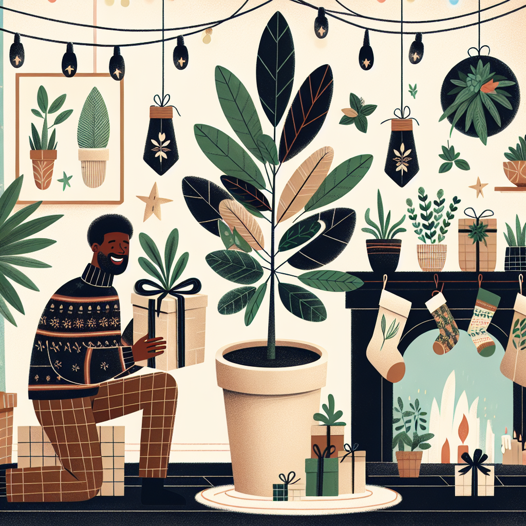 Illustration of a whimsical Christmas setting with a person happily unwrapping a gift to reveal a beautifully potted cannabis plant, while the room is adorned with cannabis-themed decorations.
Generated with these interests: Cannabis, Cannabis plants, and Medical.
Made with ❤️ by AI.