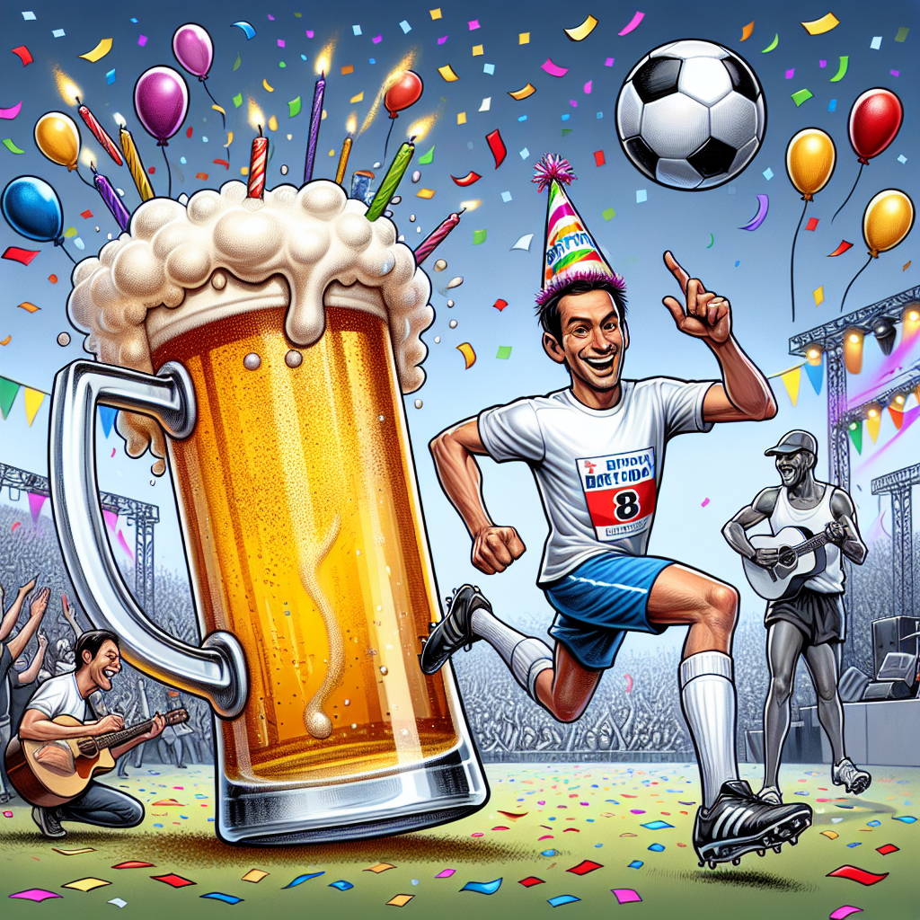 Football, Beer, Marathons, Gigs, and Wayne Rooney Birthday Card