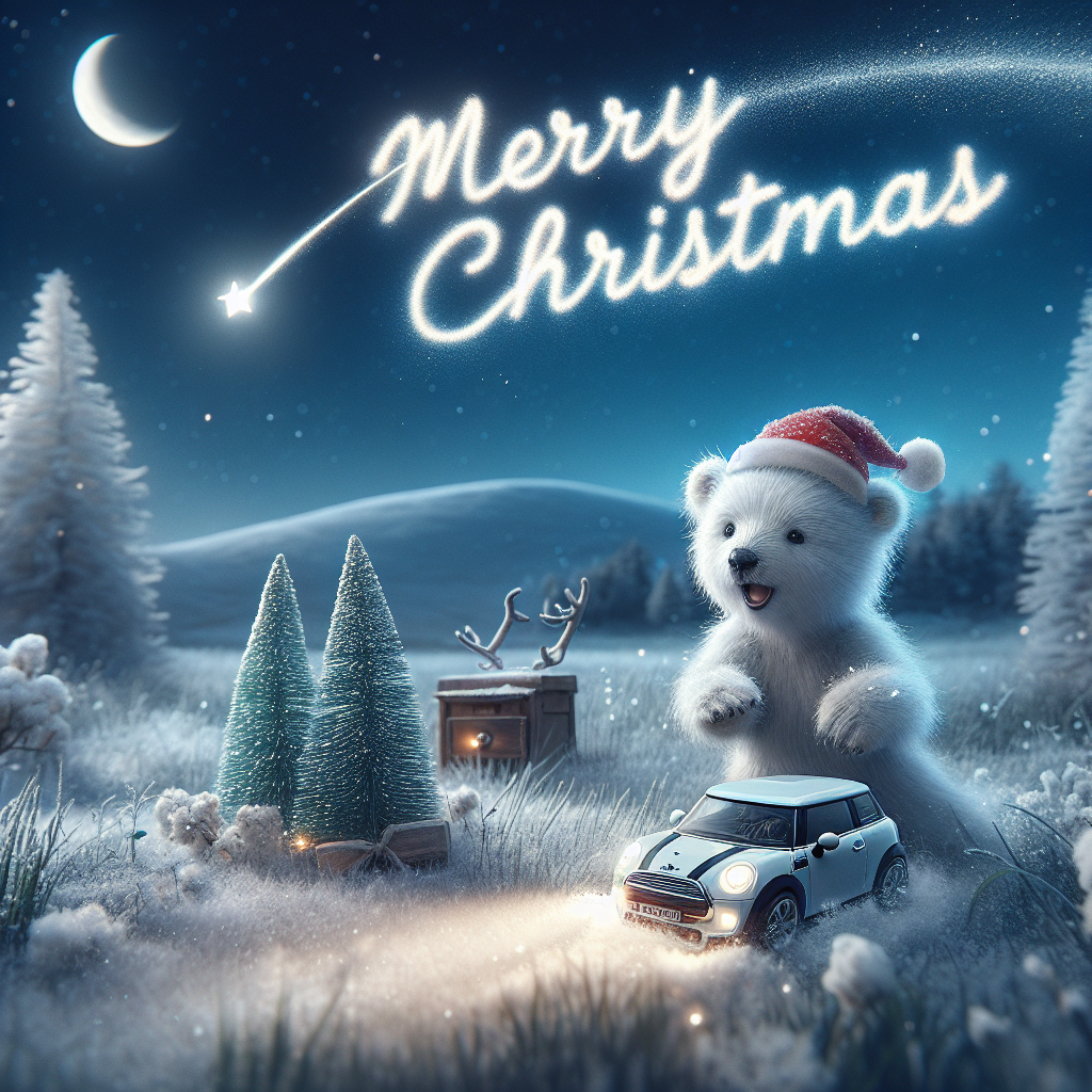 Small babe ass, Wild, and Mini Cooper Christmas Card