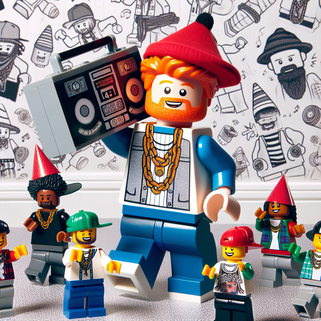 Ginger man , lego , hip hop Birthday Card