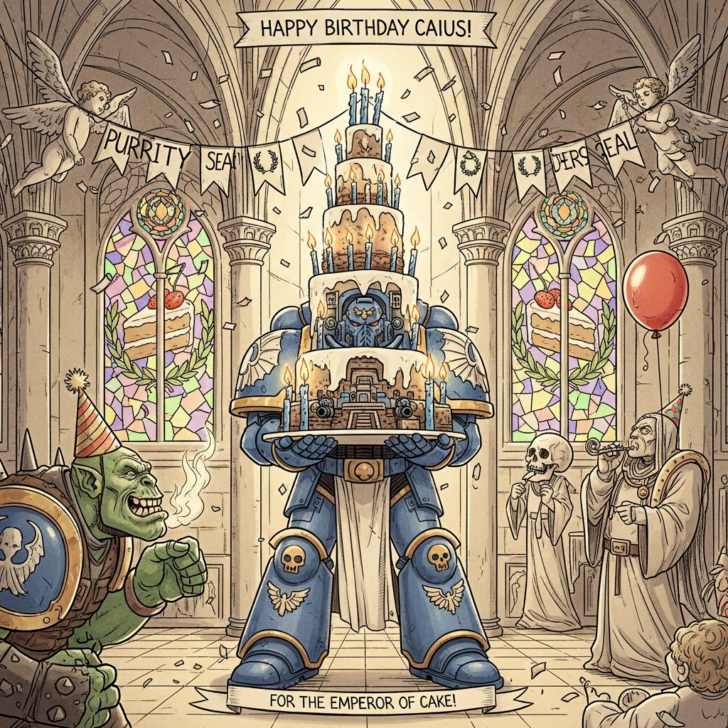 Warhammer 40k, and Birthday Card