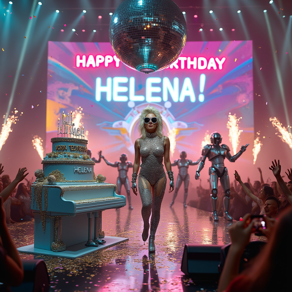 Make her look like Lady Gaga Birthday Card