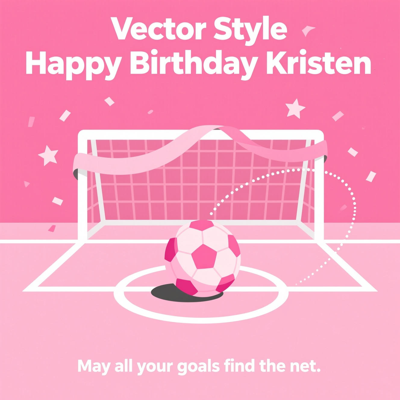 Pink, Soccor, and Birthday Card