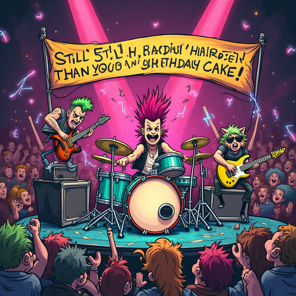 Punk music, Drumming, Concerts, Bands, and Birthday Card