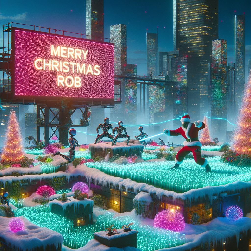 Cyberpunk, Rich, and Mma Christmas Card